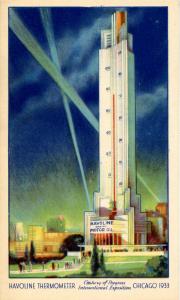 IL - Chicago. 1933 World's Fair-Century of Progress. Havoline Thermometer