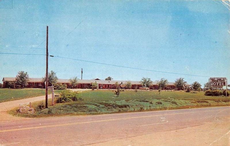 Auburn Alabama Floral Park Motel Street View Vintage Postcard K43571