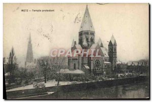 Postcard Old Religion Protestant church prostestante Metz