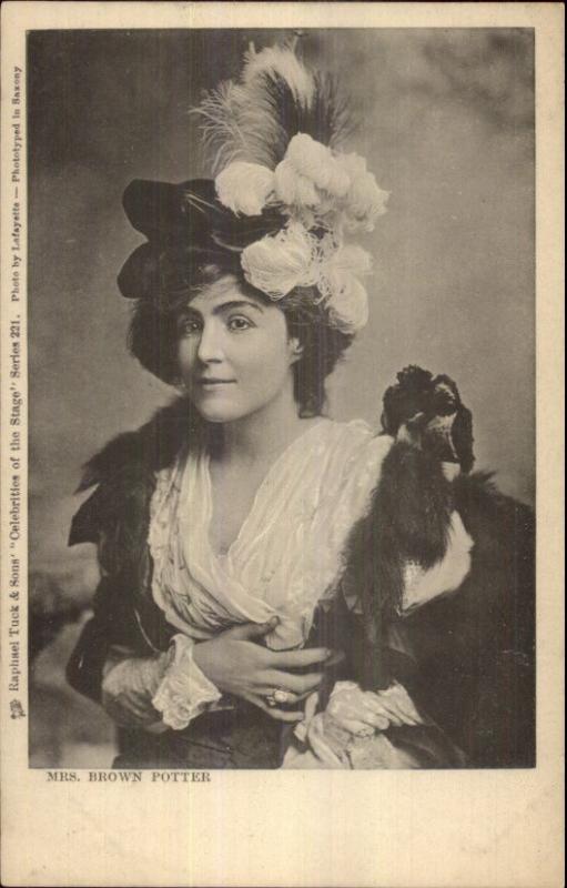 TUCK Celebrities of Stage - Actress Mrs. Brown Potter c1905 Postcard