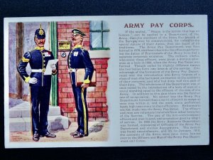 History & Tradition ARMY PAY CORPS Postcard by Gale & Polden No.114c