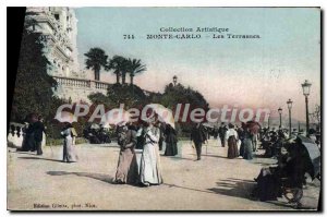 Old Postcard Monte Carlo Terrasses