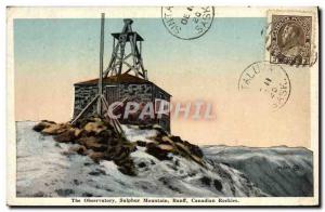 Postcard Old Observatory The observatory Sulfur Mountain Banff Canadian Rocki...