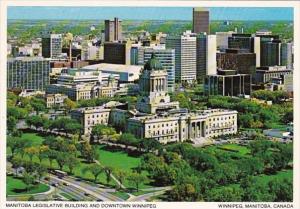 Canada Winnipeg Legislative Building and Downtown View