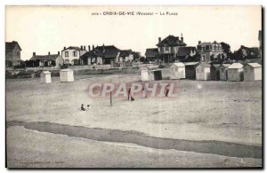 Postcard Old Cross vle vendee Beach