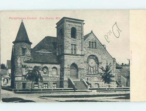 Pre-1907 PRESBYTERIAN CHURCH Eau Claire Wisconsin WI A2378