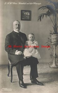 Dutch Royalty, RPPC, Duke Henry of Mecklenburg-Schwerin with Princess Juliana