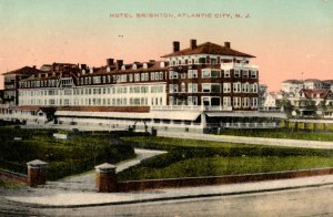Hotel Brighton Atlantic City NJ New Jersey Postcard