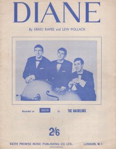 Diane The Bachelors Vintage Decca Sheet Music