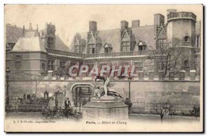 Old Postcard Paris Hotel Cluny