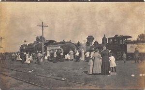 Real Photo Railroad, Train Postcard