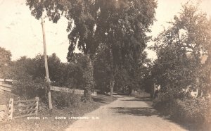 Vintage Postcard Roadway School Street Home Road South Lyndeboro New Hampshire