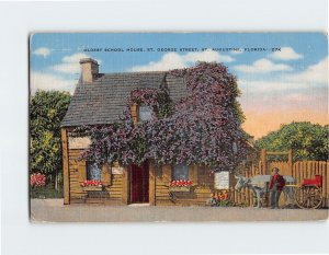 Postcard Oldest School House St. Augustine Florida USA