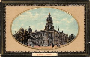 Lot214 germany main post hamburg embossed postcard