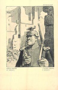 B586 Anti-German propaganda satire Louis Raemaekers Red Cross peace at Dinant