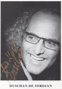 Duschan De Sordjan Fashion Sunglasses Designer Hand Signed Photo