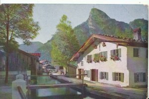 Germany Postcard - Oberammergau - Am Muhlbach - Ref 14337A