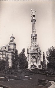 Spain Madrid Monumento a Colon Real Photo