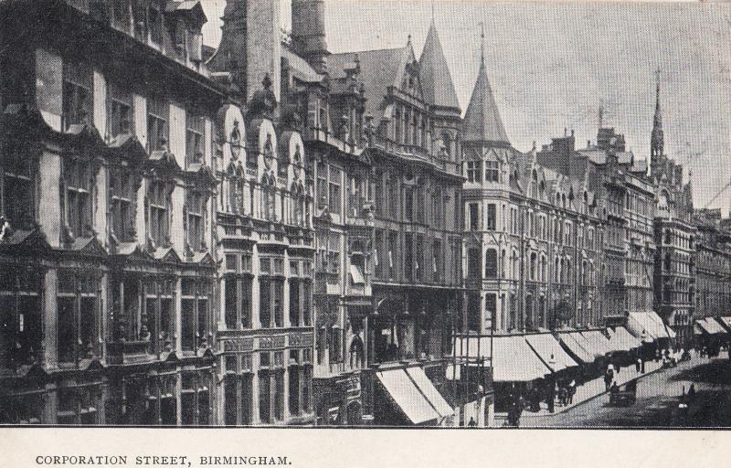 Market Place Oundle Northampton in Victorian Times Old Postcard