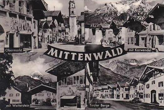 Germany Mittenwald Multi View Real Photo