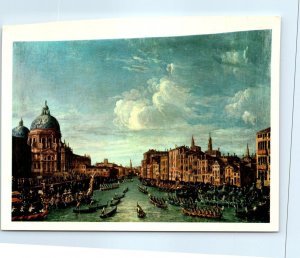 Postcard - Regattas in the Grand Canal By Follower of Canaletto - Venice, Italy