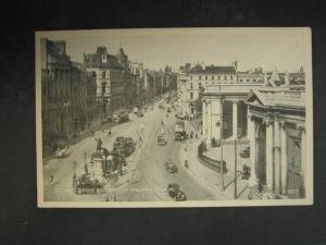Dublin Ireland Trolley Street Scene c1910 Postcard