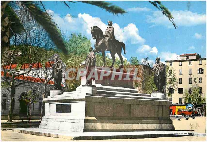 Modern Postcard Ajaccio (Corsica) The Statue of Napoleon and his four brother...