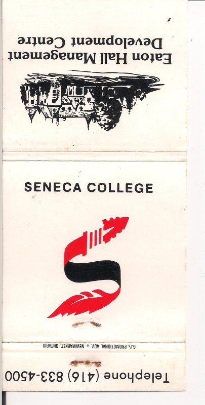 Matchbook Cover ! Seneca College, Toronto !