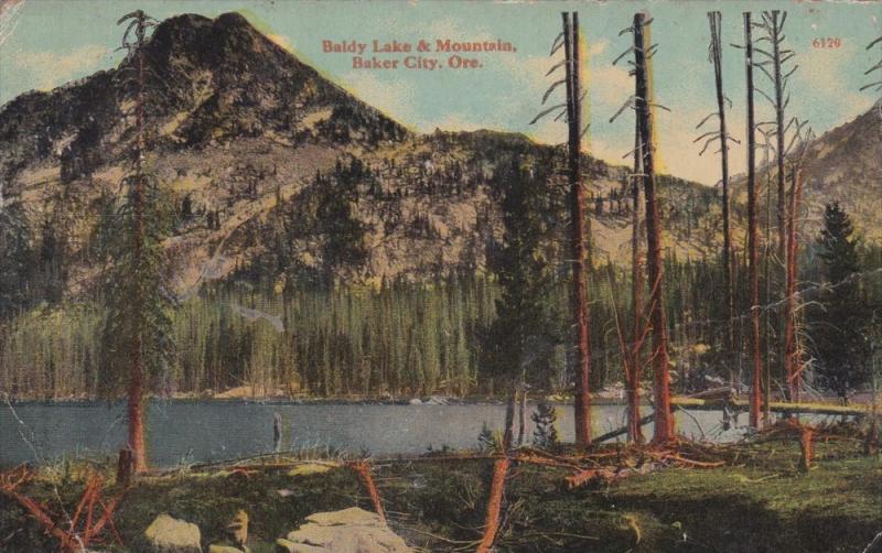 15296 OR Baker City  1912  Baldy lake and Mountain
