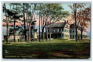 Bennington Vermont Postcard Soldiers Home 1908 Vintage Antique Raphael Tuck Sons