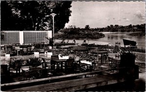 Central African Republic Bangui Le Cercle Terrasse RPPC C010