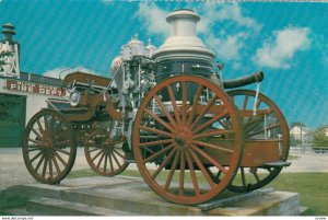 BLIND RIVER, Ontario, Canada, 1950-60s; The 1907 Pumper Wagon Monument Old F...