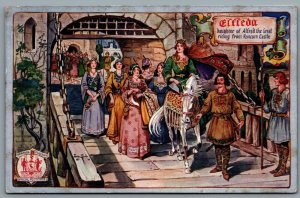 Postcard UK c1920s Liverpool Pageant Elfreda daughter of Alfred the Great Riding