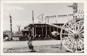 Missoula MT Hellgate Trading Post Montana c1949 Real Photo Postcard G21