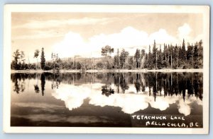 British Columbia Canada Postcard Tetachuck Lake Bellacoola c1920's RPPC Photo