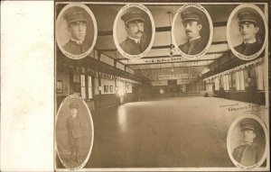 N-B Rollaway Roller Skating Rink Instructors NICE IMAGE Real Photo Postcard