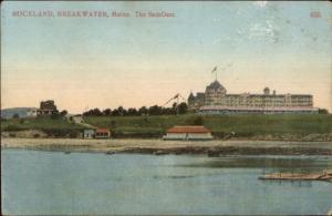 Rockland ME Samoset From Breakwater c1910 Postcard