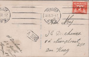 Victorian Men Portrait Colored RPPC B247