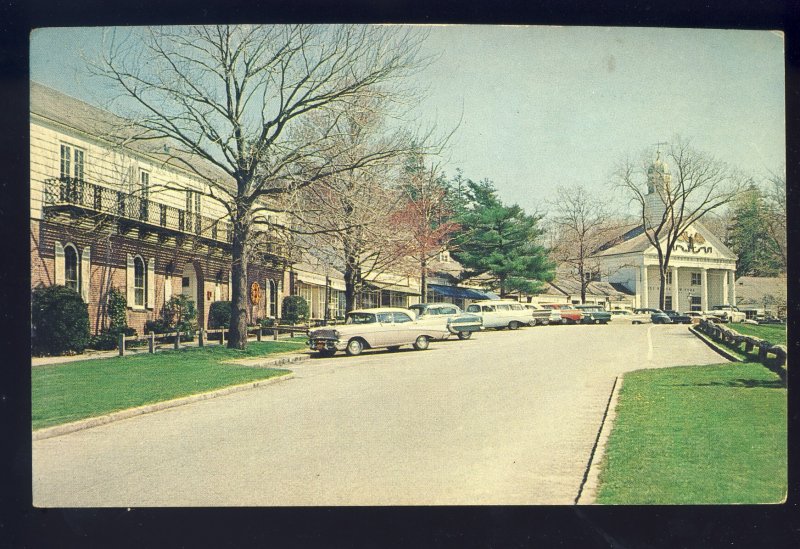 Stony Brook, Long Island, New York/NY Postcard, Shopping Center, 1957 Bel Air