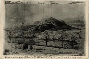 CPA Militaire, Hartmannswillerkopf - Vue prise de la plaine d'Alsace (277912)