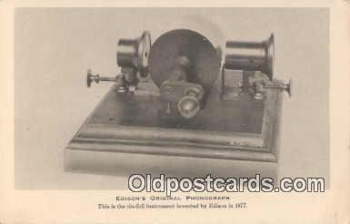 Phonograph Edisons Phonograph Unused 