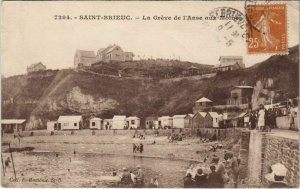 CPA SAINT-BRIEUC La Greve de l'Anse aux Moines (1165436)