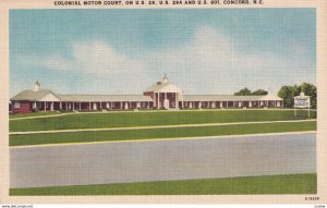 CONCORD, North Carolina, 1930-1940's; Colonial Motor Court