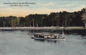 Iowa Muscatine Launching Party On The Mississippi