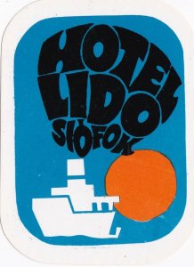 Hungary Siofok Hotel Lido Vintage Luggage Label sk3665