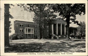 Louisburg North Carolina NC Louisburg College Admin Bldg Vintage Postcard