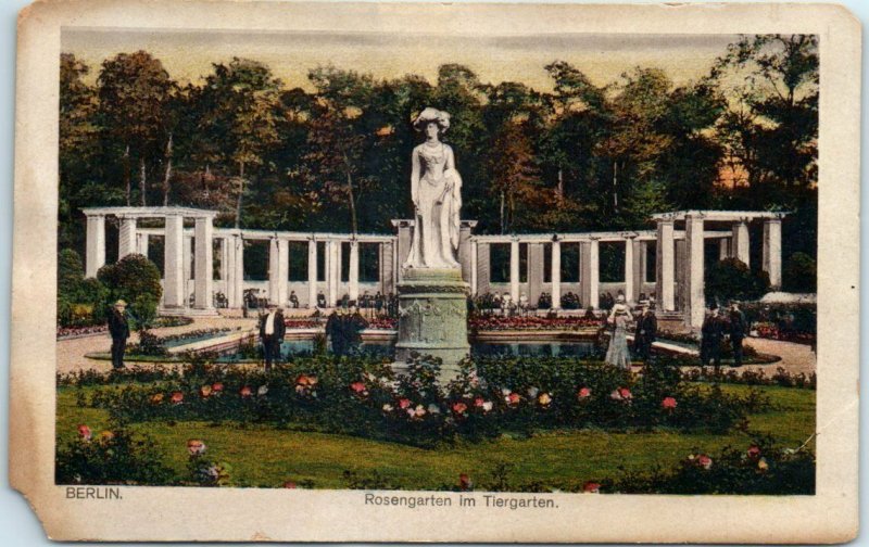 Postcard - Rosengarten im Tiergarten - Berlin, Germany