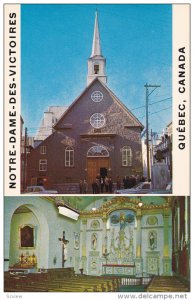 Interior View, Notre-Dame des Victoires,  QUEBEC CITY, Quebec, Canada, 40-60´s