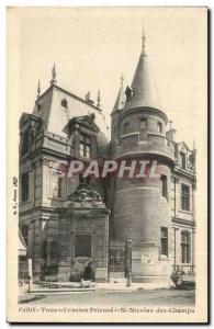 Paris Old Postcard Tower & # 39ancien prioress of St Nicolas des Champs