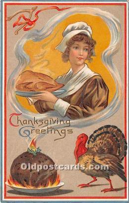  Thanksgiving Greetings Postcard 